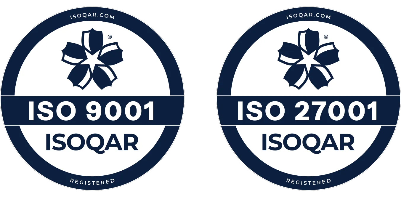 Mango are ISO9001 for Quality and ISO27001 for Information Security Certified ISO Certifications